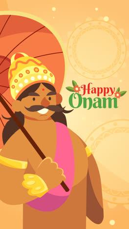 an animation of onam festival event theme