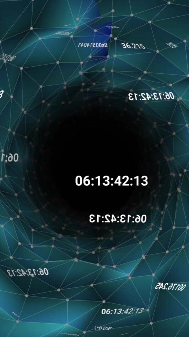 Animazione di reti di connessioni su un globo.