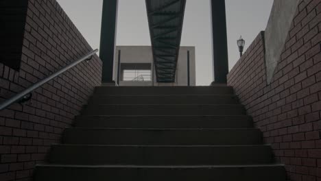 A-set-of-outdoor-steps-at-dusk