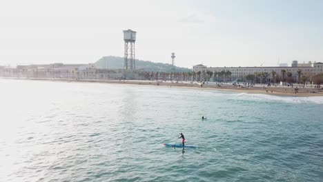 paddleboarding in barcelona