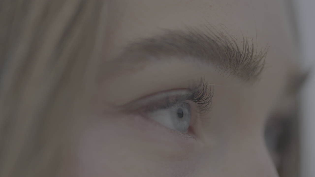 여자의 눈의 클로즈업