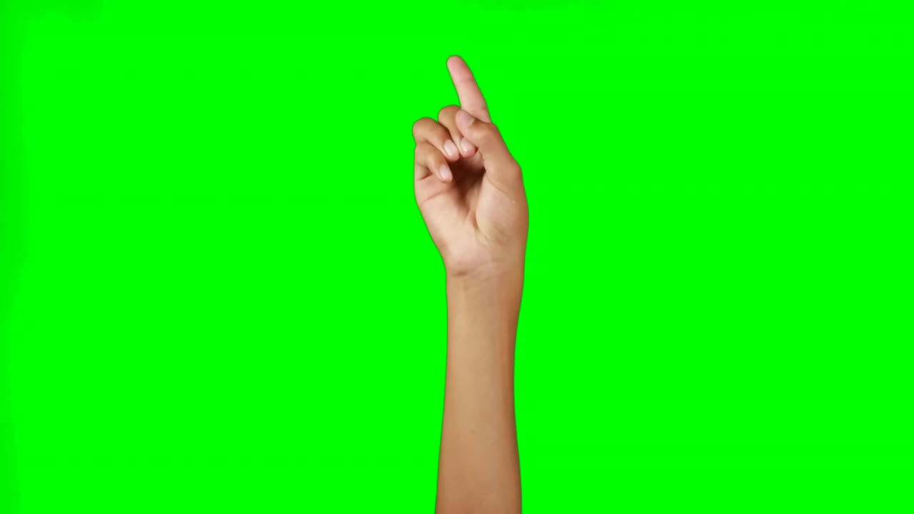 manos fingiendo usar una pantalla invisible