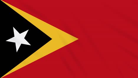 timor-leste - east timor flag waving cloth, loop