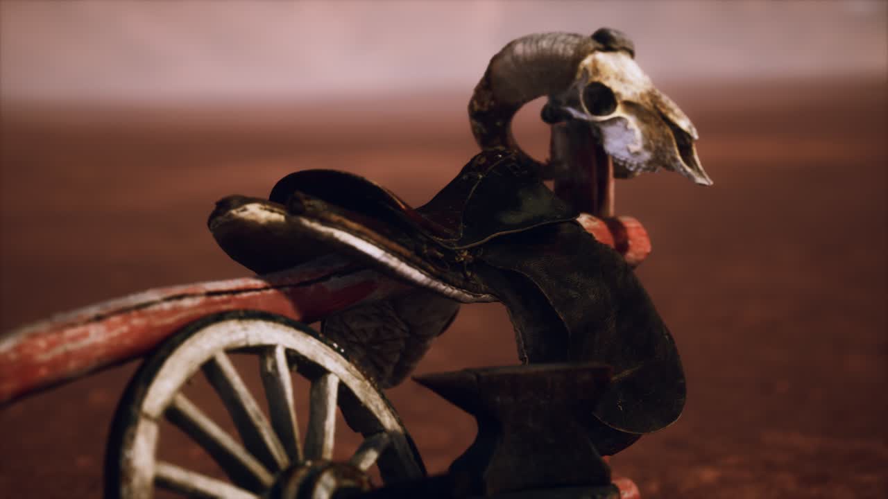 Horse Saddle on the Fence in Monument Valley