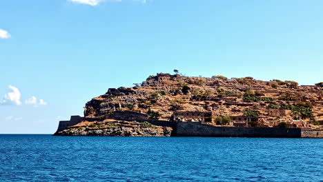island fortress ruins overlooking the sea