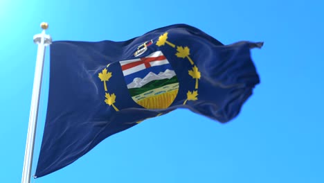 flag of the lieutenant governor of alberta, canada. loop