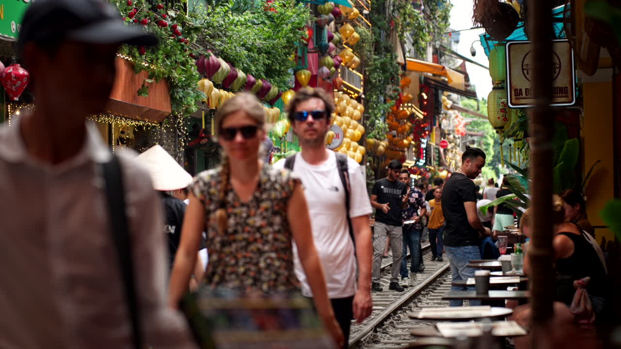 Popular city attraction, tourists sightseeing, urban food service