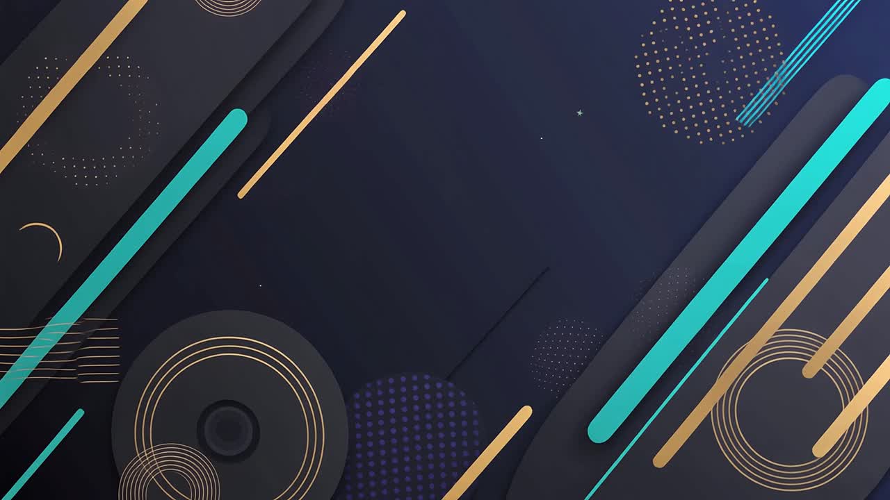 Modern Abstract Background with Moving Geometric Shapes