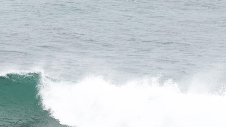 Surfers catching waves at Bell Beach, Melbourne