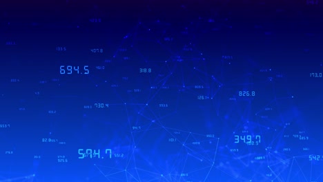 animation numeric values futuristic plexus network grid enhances technologydriven content financial