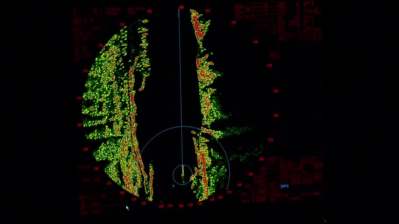 A SHIPS SONAR BEACON DISPLAY