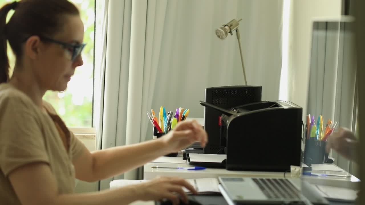 Working from home using a computer