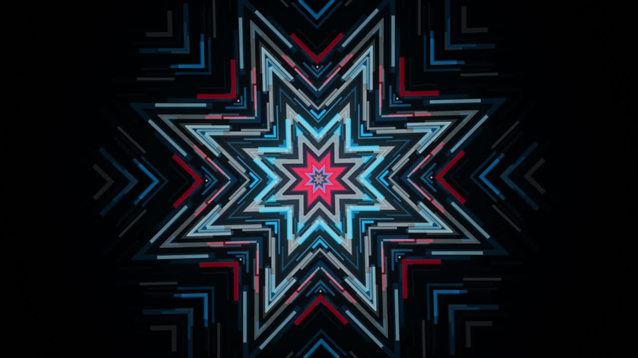 추상적인 기하학적 별 모양