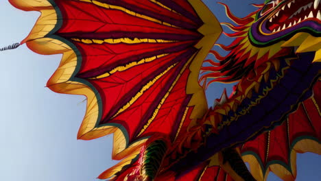 dragon kites soaring in the sky