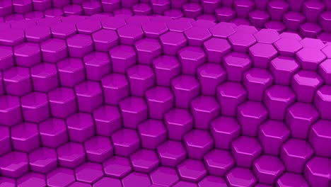 los hexágonos formaron una onda