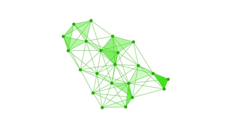 saudi arabia map, dots connecting line