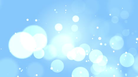 4k soft blue digital abstract particles floating wave cyber technology de focus loop background