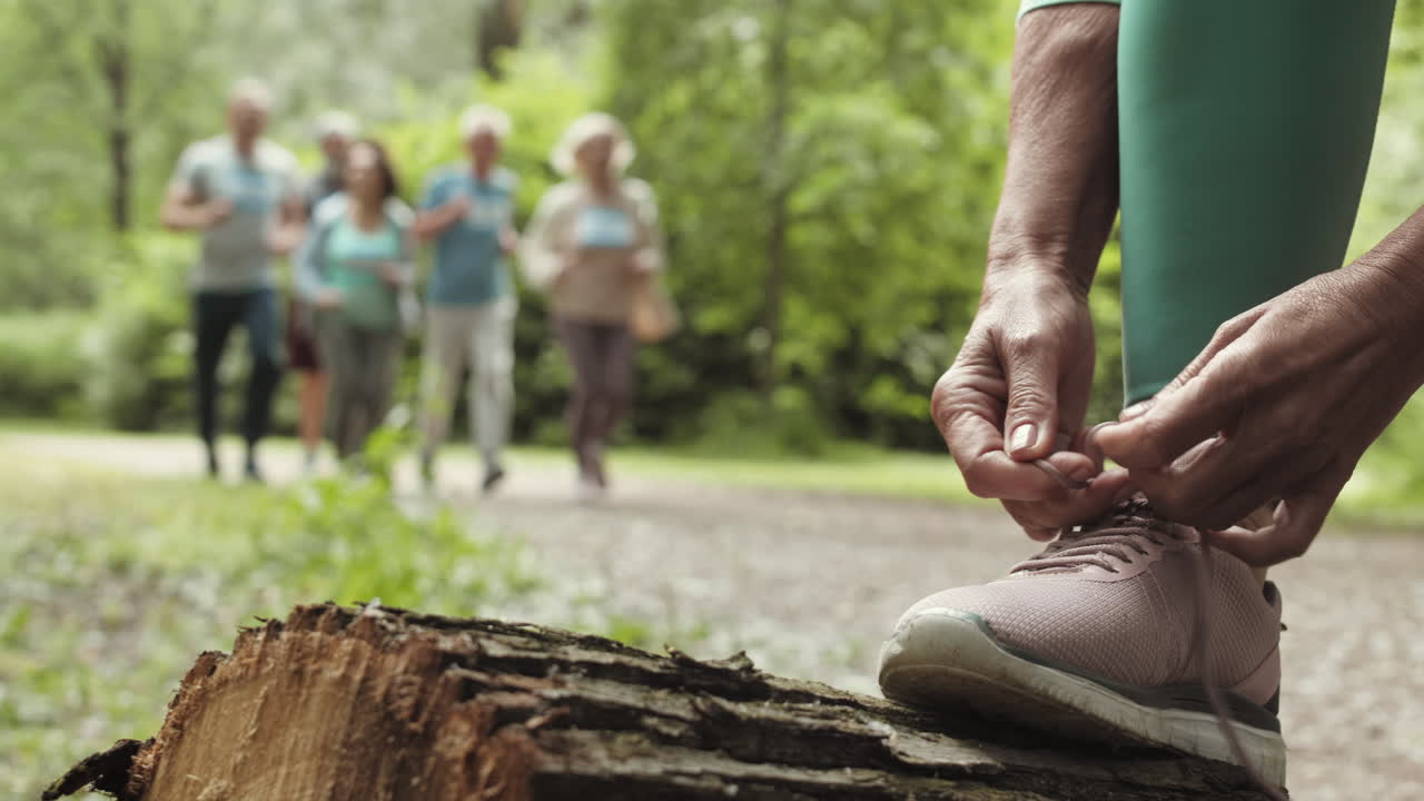 Seniors Running in the Park