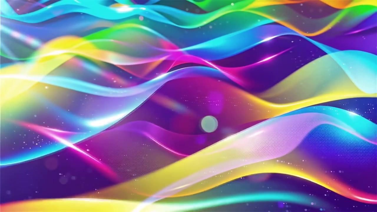 Sfondo astratto con onde di luce fluide.