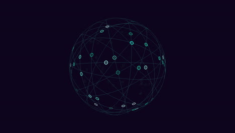 visualizing a circular network of interconnected nodes