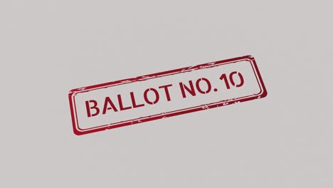 BALLOT-NUMBER-10-Stamp