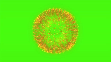 pantalla verde de la explosión