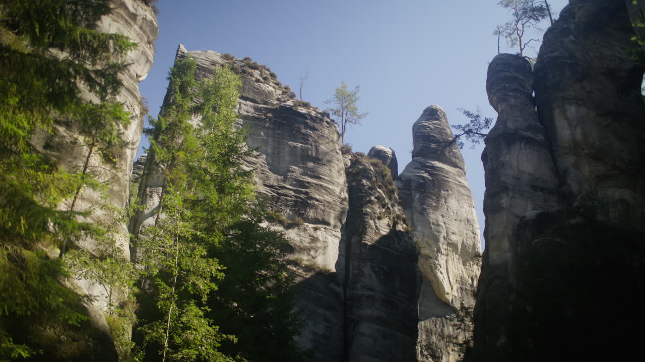A natural stone formations called a "Stone Town" in Czech Republic
