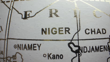 map of niger and chad
