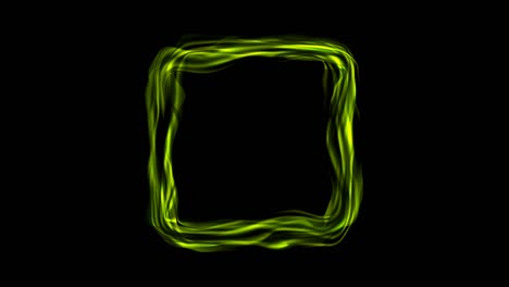 bright green glossy iridescent square motion background