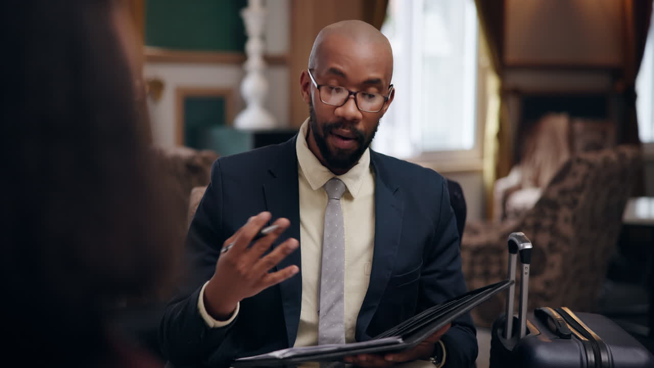 Business Meeting at a Hotel