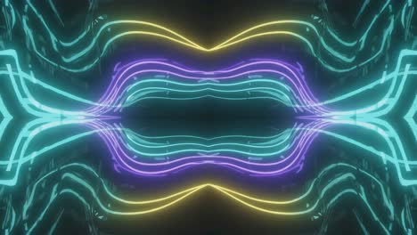 líneas de neón abstractas