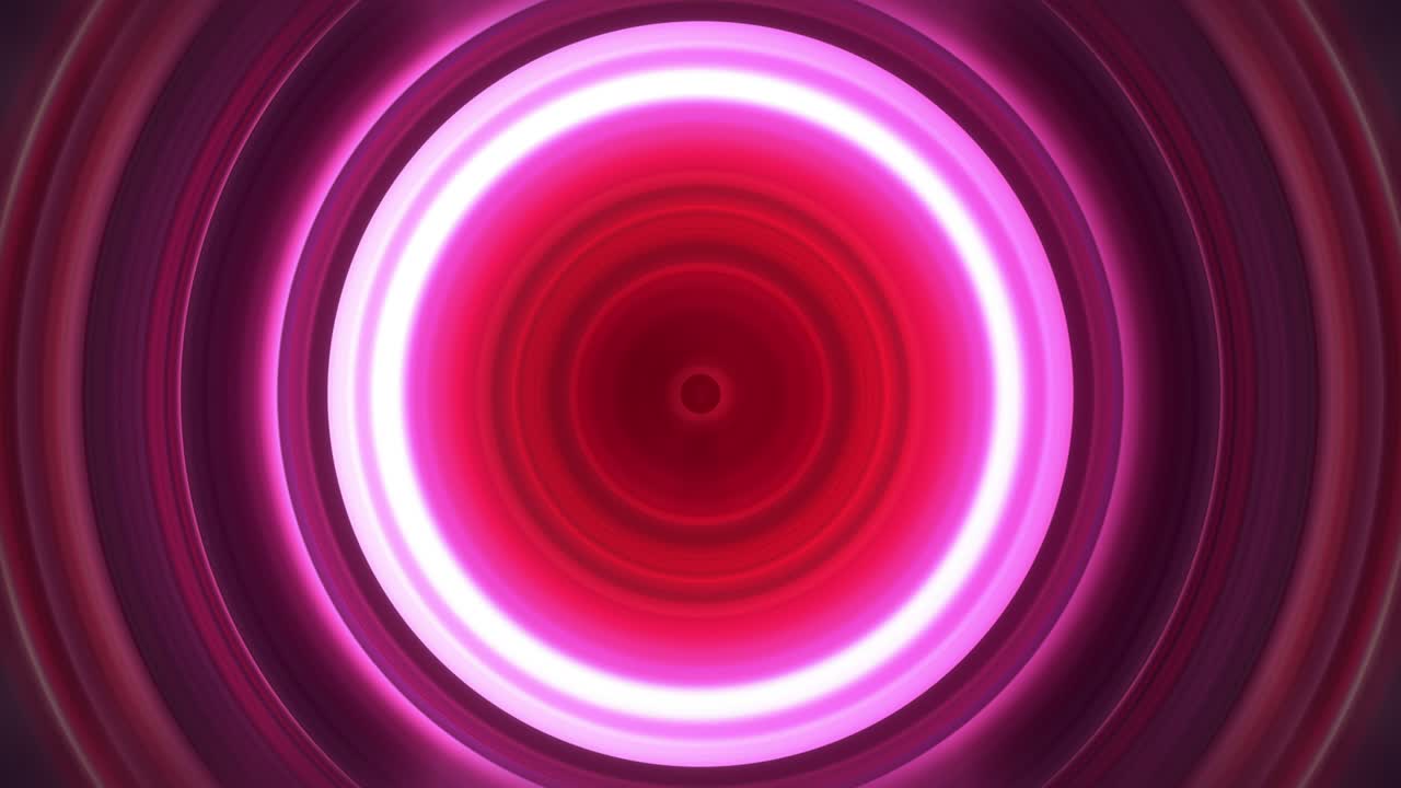 abstracto patrón 3d de color rojo negro superficie círculo con el efecto de la onda ondulación desplazamiento animación. 4k superficie digital anillos movimiento de onda para presentación de negocios, tecnología baño sin costura