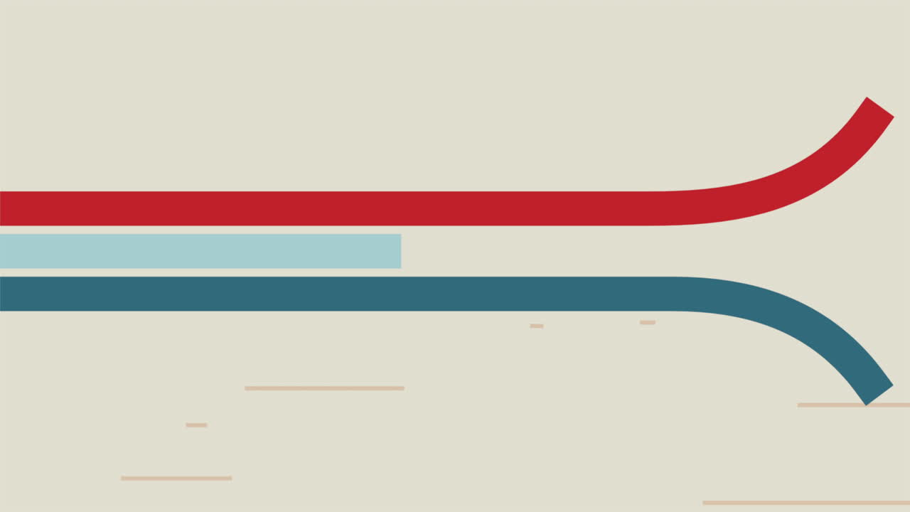 movimiento abstracto geométrico líneas azules y rojas