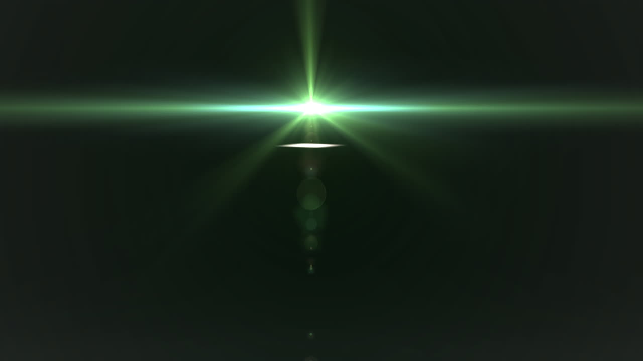animación de luces que se mueven sobre un fondo negro y verde