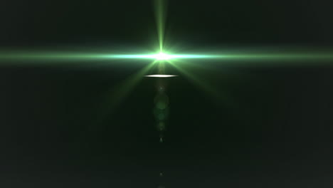 animación de luces que se mueven sobre un fondo negro y verde