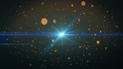 animation of glowing spots of light moving on dark background