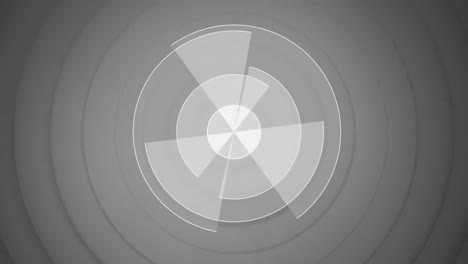 animation of scope scanning over grey pulsating circles