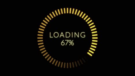 loading percent and animation figures, can be used for background or video overlays
