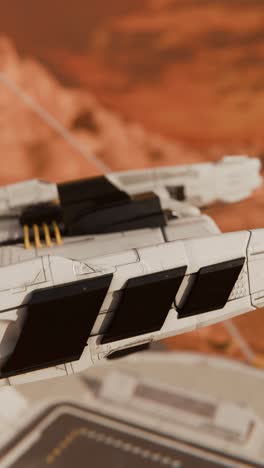 nave espacial futurista en un planeta alienígena