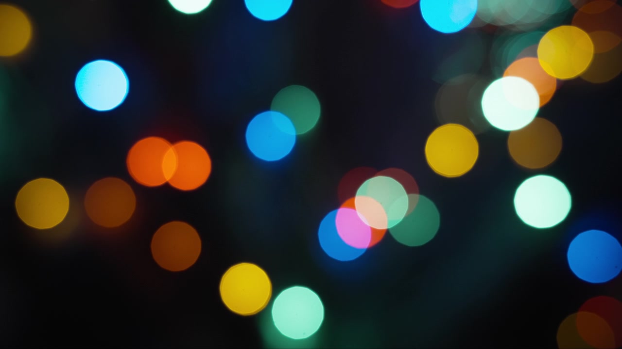 Abstract background of bokeh lights