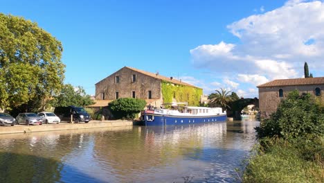 Somail-France,-Einer-Der-Schönsten-Orte-Am-Canal-Du-Midi