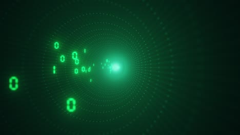 information flow futuristic matrix transfer digital code numbers big data tunnel 3d rendering