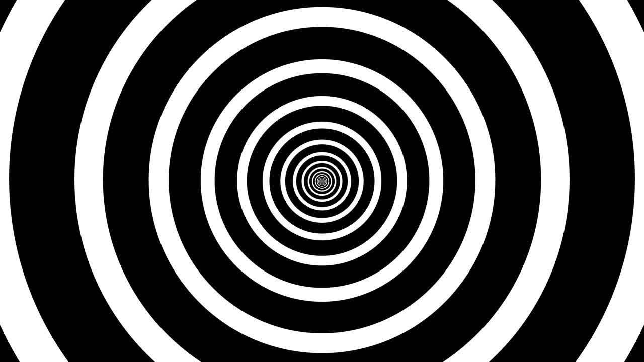 Spirala ipnotica in bianco e nero