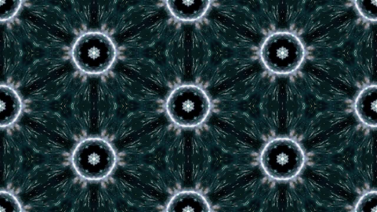 Abstract multicolored looping kaleidoscope animation.