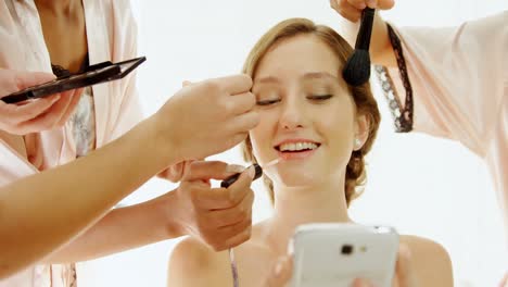 bride getting ready for wedding 4k 4k