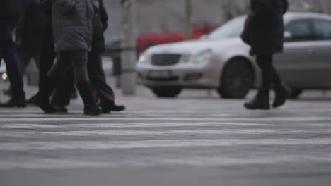 pedestrians crossing