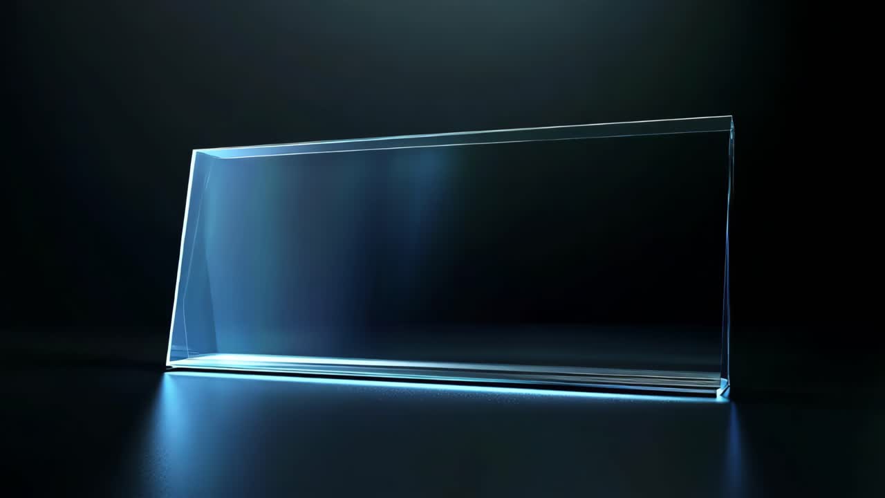 Modern Geometric Glass Display