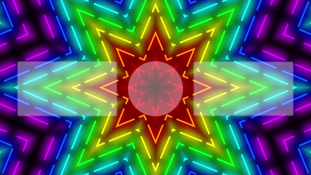 네온 표지판 패턴 엔드 카드 엔딩 스크린 모션 그래픽