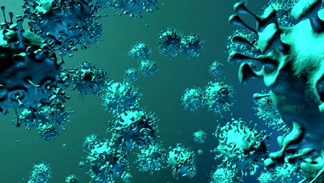 vista microscópica de las células del virus infeccioso