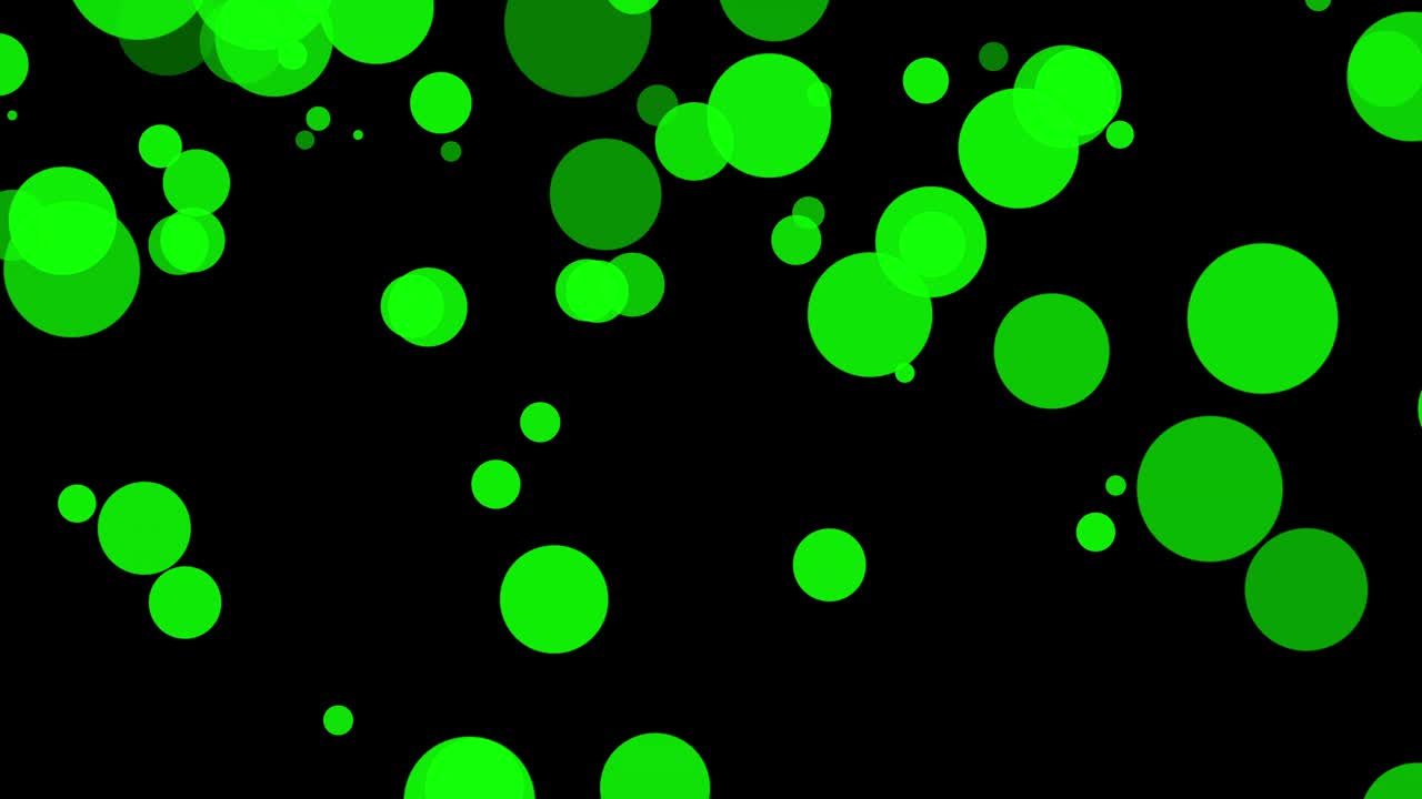 Black background with moving circles